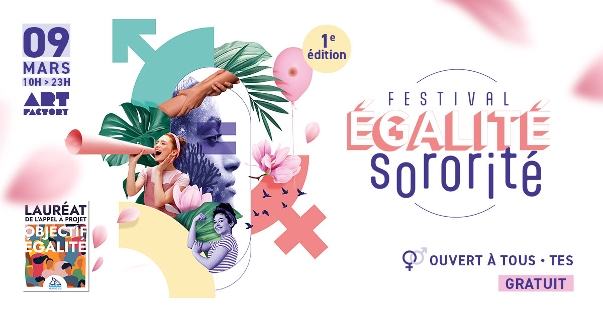 Affiche du Festival Égalité Sororité 2024
